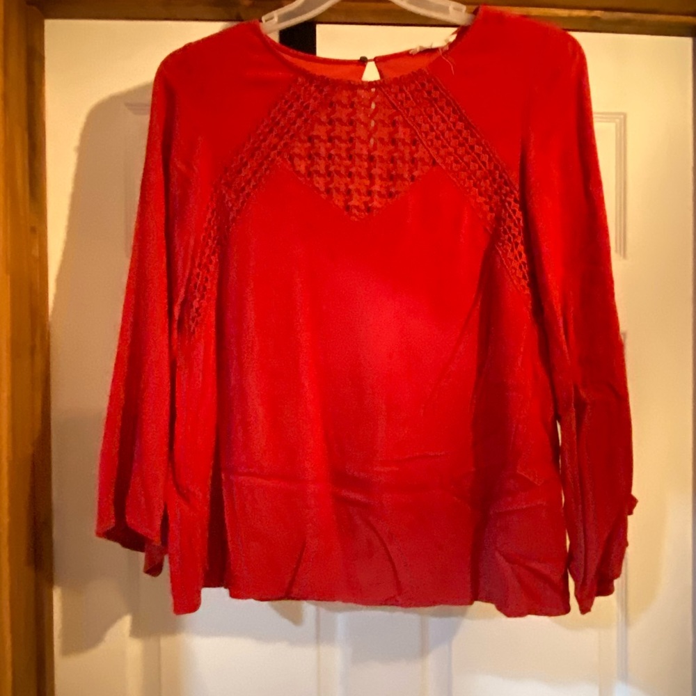 Entero red blouse